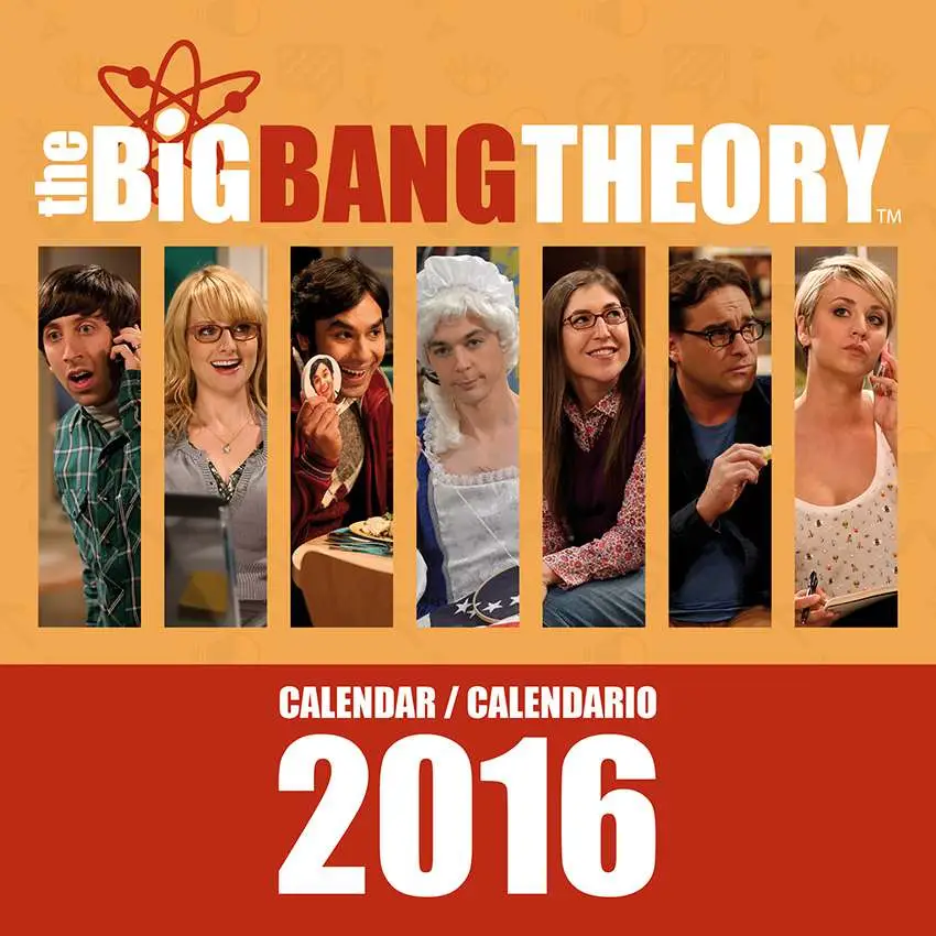 Calendrier 2016 the big bang theory 2